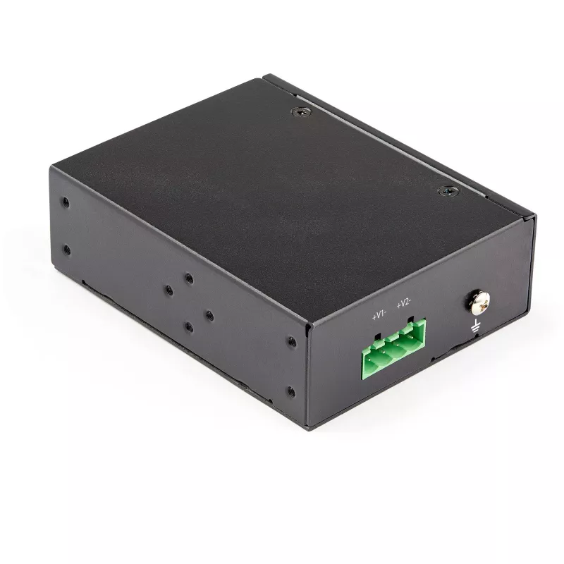 StarTech.com Inyector PoE Gigabit Ethernet industrial - 30W 802.3at PoE+ midspan 48V-56VDC inyector adaptador Power over Ethernet para carril DIN - -40C a +75C cámaras/sensores/WLAN