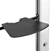 StarTech.com Carro de TV doble para televisores VESA de 37-60 pulgadas hasta 110lb/50kg cada uno - Soporte de TV ajustable en altura, carro móvil para pantallas con bandejas para equipos - Carro de TV con ruedas - Soporte de TV con ruedas