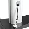 StarTech.com Carro de TV doble para televisores VESA de 37-60 pulgadas hasta 110lb/50kg cada uno - Soporte de TV ajustable en altura, carro móvil para pantallas con bandejas para equipos - Carro de TV con ruedas - Soporte de TV con ruedas