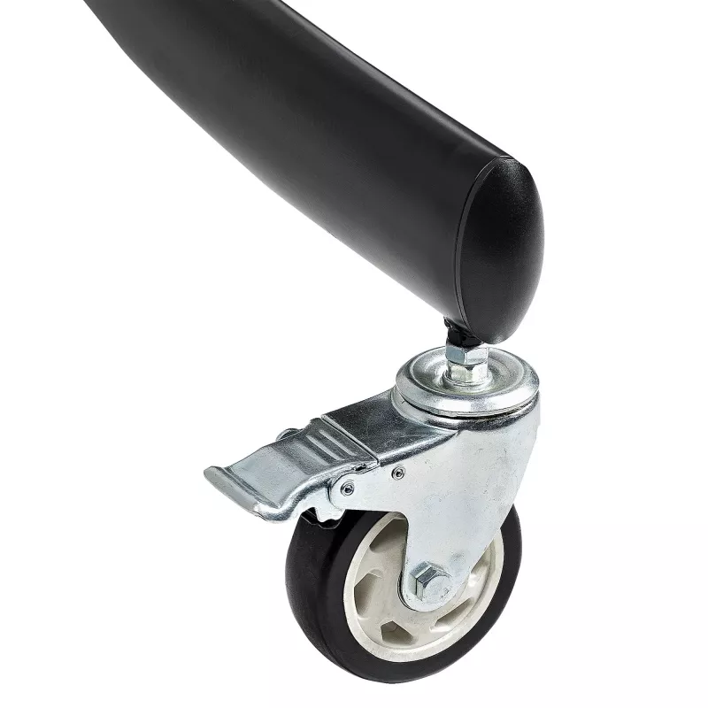 StarTech.com Carro de TV doble para televisores VESA de 37-60 pulgadas hasta 110lb/50kg cada uno - Soporte de TV ajustable en altura, carro móvil para pantallas con bandejas para equipos - Carro de TV con ruedas - Soporte de TV con ruedas