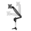 StarTech.com Soporte de monitor de escritorio para pantalla VESA única de hasta 32 pulgadas o 49 pulgadas ultrawide 8kg – articulado y ajustable en altura – pinza en C, paso por mesa – brazo para monitor único