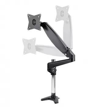 StarTech.com Soporte de monitor de escritorio para pantalla VESA única de hasta 32 pulgadas o 49 pulgadas ultrawide 8kg – articulado y ajustable en altura – pinza en C, paso por mesa – brazo para monitor único