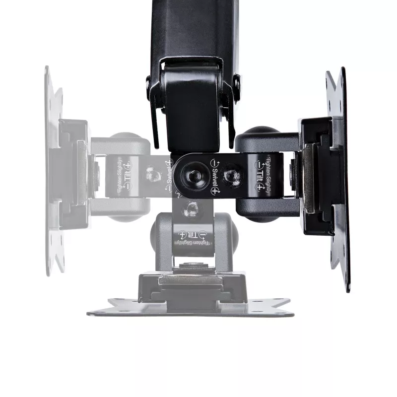 StarTech.com Soporte de monitor de escritorio para pantalla VESA única de hasta 32 pulgadas o 49 pulgadas ultrawide 8kg – articulado y ajustable en altura – pinza en C, paso por mesa – brazo para monitor único