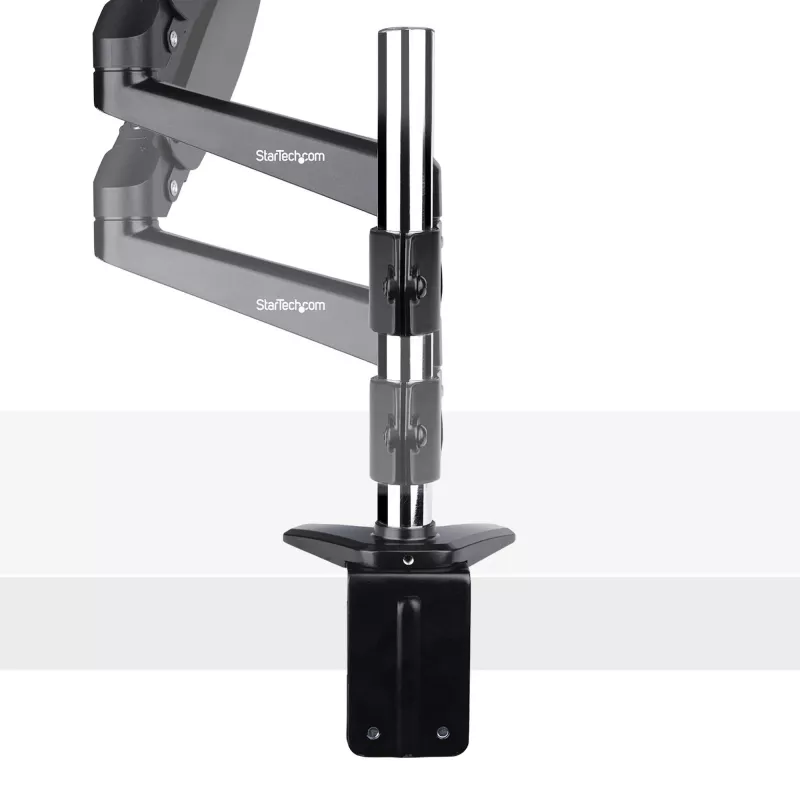 StarTech.com Soporte de monitor de escritorio para pantalla VESA única de hasta 32 pulgadas o 49 pulgadas ultrawide 8kg – articulado y ajustable en altura – pinza en C, paso por mesa – brazo para monitor único