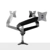StarTech.com Soporte de monitor de escritorio para pantalla VESA única de hasta 32 pulgadas o 49 pulgadas ultrawide 8kg – articulado y ajustable en altura – pinza en C, paso por mesa – brazo para monitor único