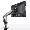 StarTech.com Soporte de monitor de escritorio para pantalla VESA única de hasta 32 pulgadas o 49 pulgadas ultrawide 8kg – articulado y ajustable en altura – pinza en C, paso por mesa – brazo para monitor único