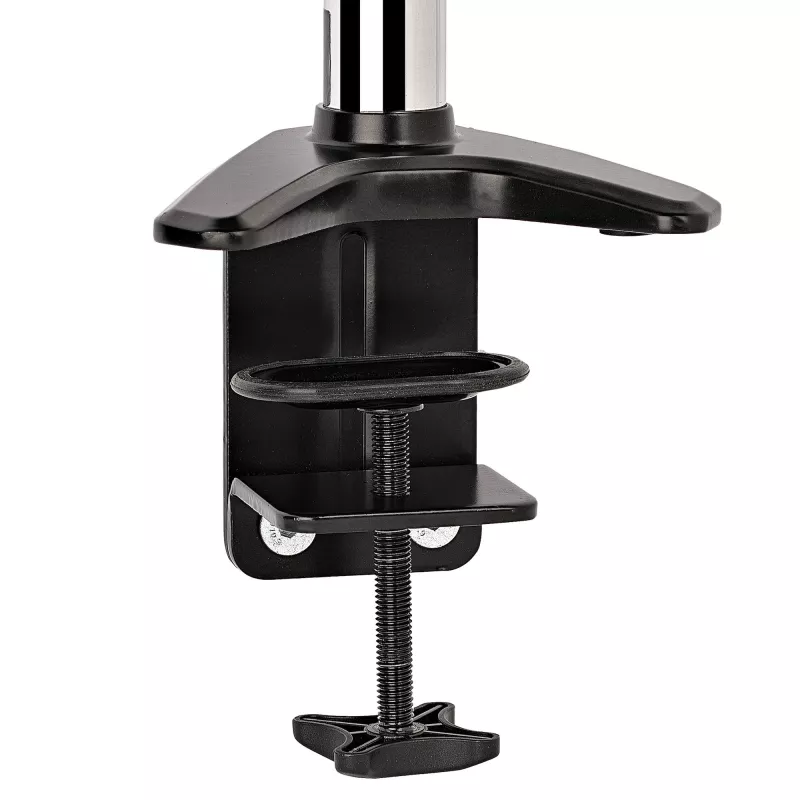 StarTech.com Soporte de monitor de escritorio para pantalla VESA única de hasta 32 pulgadas o 49 pulgadas ultrawide 8kg – articulado y ajustable en altura – pinza en C, paso por mesa – brazo para monitor único