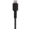 StarTech.com Cable USB-A a Lightning negro resistente de 30cm – Cable de carga/sincronización USB Type-A a Lightning de fibra de aramida heavy-duty – Certificado Apple MFi iPad/iPhone 12