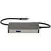 StarTech.com Adaptador multipuerto USB-C – USB-C a HDMI 4K 30Hz o VGA 1080p – Mini dock USB Type-C con 100W Power Delivery passthrough, hub USB de 3 puertos 5Gbps, GbE – Cable fijo de 12″ (30 cm)