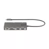StarTech.com Adaptador multipuerto USB-C – Dock de viaje HDMI 4K 30Hz o VGA – Hub USB 3.0 5Gbps (conectores USB-A/USB-C) – 100W Power Delivery – SD/Micro SD – GbE – Cable de 30cm – Mini dock USB-C