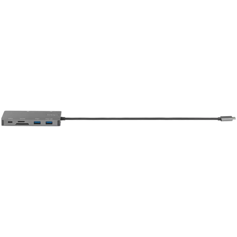 StarTech.com Adaptador multipuerto USB-C – Dock de viaje HDMI 4K 30Hz o VGA – Hub USB 3.0 5Gbps (conectores USB-A/USB-C) – 100W Power Delivery – SD/Micro SD – GbE – Cable de 30cm – Mini dock USB-C