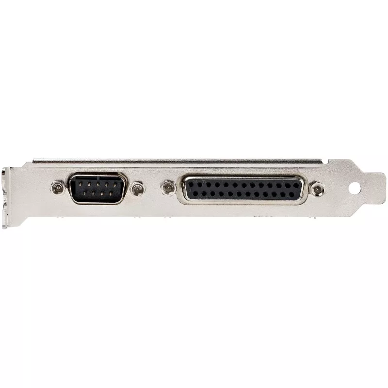 StarTech.com Tarjeta PCIe con puerto serie y paralelo – Tarjeta adaptadora combo PCI-Express con 1 puerto paralelo DB25 y 1 puerto serie RS232 – Tarjeta de expansión/controladora – Tarjeta PCIe para impresora
