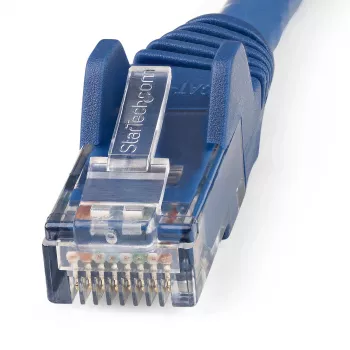 StarTech.com Cable Ethernet CAT6 de 5m - LSZH (Low Smoke Zero Halogen) - Cable de red patch UTP RJ45 10 Gigabit 250MHz 100W PoE 10GbE, con protección de pestaña y alivio de tensión - Azul, CAT 6, verificado ETL, 24AWG