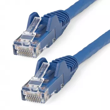StarTech.com Cable Ethernet CAT6 de 1m - LSZH (Low Smoke Zero Halogen) - Cable de red patch UTP RJ45 10 Gigabit 250Mhz 100W PoE 10GbE, con protección de pestaña y alivio de tensión - Azul, CAT 6, verificado ETL, 24AWG
