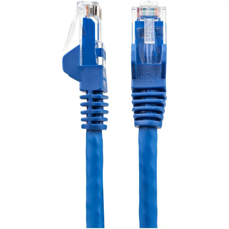 StarTech.com Cable Ethernet CAT6 de 1m - LSZH (Low Smoke Zero Halogen) - Cable de red patch UTP RJ45 10 Gigabit 250Mhz 100W PoE 10GbE, con protección de pestaña y alivio de tensión - Azul, CAT 6, verificado ETL, 24AWG