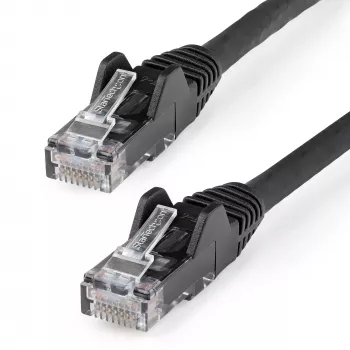 StarTech.com Cable Ethernet CAT6 de 7m – LSZH (libre de halógenos) – Cable de red patch UTP RJ45 10 Gigabit 250 MHz 100W PoE 10GbE, sin enganches con alivio de tensión – Negro, CAT 6, verificado ETL, 24AWG