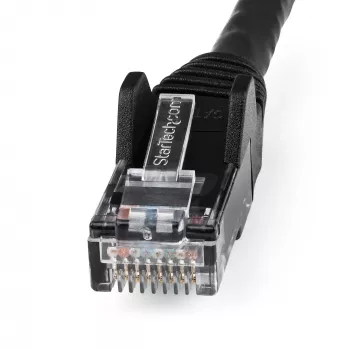 StarTech.com Cable Ethernet CAT6 de 7m – LSZH (libre de halógenos) – Cable de red patch UTP RJ45 10 Gigabit 250 MHz 100W PoE 10GbE, sin enganches con alivio de tensión – Negro, CAT 6, verificado ETL, 24AWG