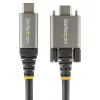 StarTech.com Cable USB-C con bloqueo por tornillo lateral de 50cm (20″) 10Gbps – Cable USB 3.1/3.2 Gen 2 Type-C – Carga Power Delivery 100W (5A), DP Alt Mode – Doble bloqueo por tornillo – Cable USB-C carga/sincronización