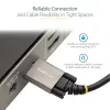 StarTech.com Cable USB-C con bloqueo por tornillo lateral de 50cm (20″) 10Gbps – Cable USB 3.1/3.2 Gen 2 Type-C – Carga Power Delivery 100W (5A), DP Alt Mode – Doble bloqueo por tornillo – Cable USB-C carga/sincronización