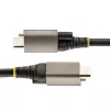 StarTech.com Cable USB-C con bloqueo por tornillo superior de 50 cm 10 Gbit/s – Cable USB 3.1/3.2 Gen 2 Type-C – Carga Power Delivery 100 W (5 A), DP Alt Mode – Bloqueo por tornillo simple, cable USB-C carga/sincronización