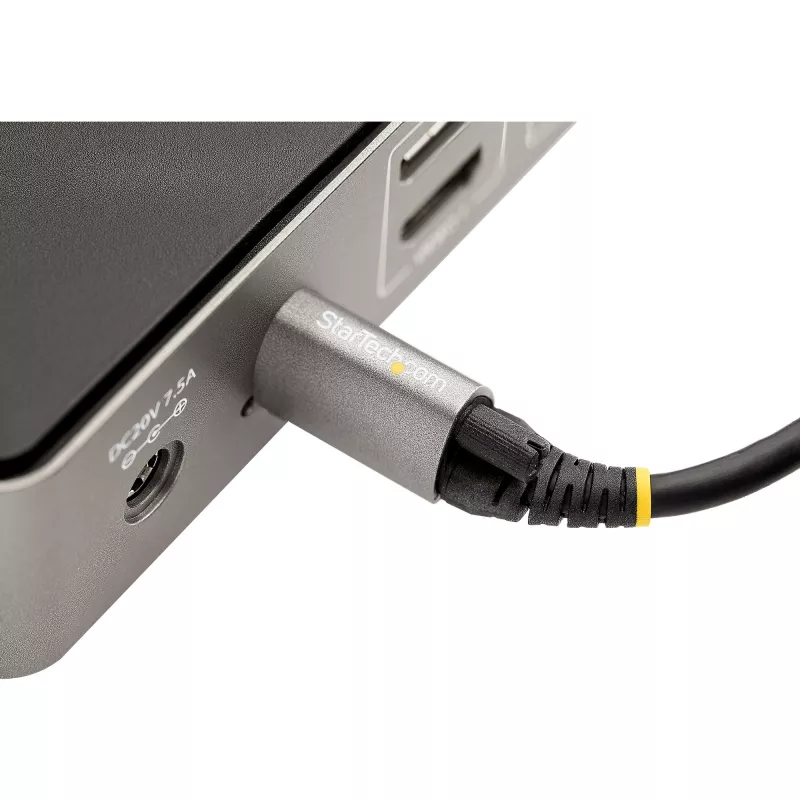 StarTech.com Cable USB-C con bloqueo por tornillo superior de 50 cm 10 Gbit/s – Cable USB 3.1/3.2 Gen 2 Type-C – Carga Power Delivery 100 W (5 A), DP Alt Mode – Bloqueo por tornillo simple, cable USB-C carga/sincronización