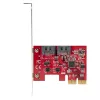 StarTech.com Tarjeta SATA PCIe - Tarjeta de expansión PCIe SATA de 2 puertos - 6Gbps - Full/Low Profile - Adaptador/controlador PCI Express a SATA - ASM1062R SATA RAID - Convertidor PCIe a SATA