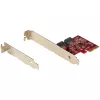 StarTech.com Tarjeta SATA PCIe - Tarjeta de expansión PCIe SATA de 2 puertos - 6Gbps - Full/Low Profile - Adaptador/controlador PCI Express a SATA - ASM1062R SATA RAID - Convertidor PCIe a SATA