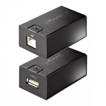 StarTech.com Extensor USB 2.0 de 150 m (492 ft) sobre cable Ethernet Cat5e/Cat6, extensor USB con alimentación externa vía RJ45/cable de red, extensor/adaptador USB sobre cable Ethernet
