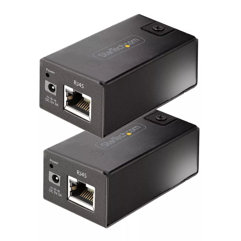 StarTech.com Extensor USB 2.0 de 150 m (492 ft) sobre cable Ethernet Cat5e/Cat6, extensor USB con alimentación externa vía RJ45/cable de red, extensor/adaptador USB sobre cable Ethernet