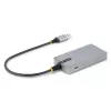 StarTech.com Hub USB de 3 puertos con Ethernet - 3 conectores USB-A - Gigabit Ethernet (RJ-45) - USB 3.0 5Gbit/s - Alimentado por bus - Cable de 30 cm - Adaptador hub USB portátil para portátil con GbE