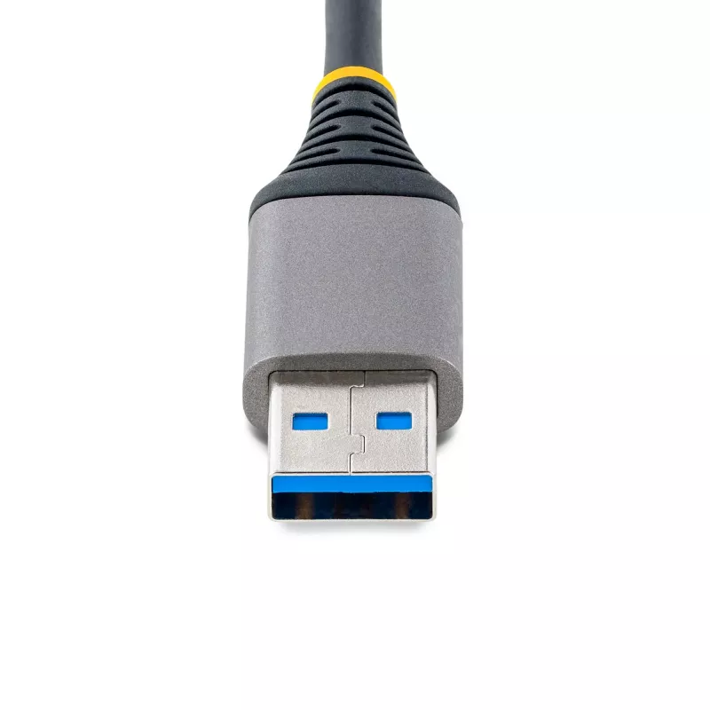 StarTech.com Hub USB de 3 puertos con Ethernet - 3 conectores USB-A - Gigabit Ethernet (RJ-45) - USB 3.0 5Gbit/s - Alimentado por bus - Cable de 30 cm - Adaptador hub USB portátil para portátil con GbE