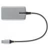 StarTech.com Hub USB de 3 puertos con Ethernet - 3 conectores USB-A - Gigabit Ethernet (RJ-45) - USB 3.0 5Gbit/s - Alimentado por bus - Cable de 30 cm - Adaptador hub USB portátil para portátil con GbE
