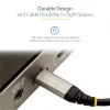 StarTech.com Cable USB-C de 20 pulgadas (50 cm) 10 Gbit/s – Cable USB 3.1 Type-C – Carga Power Delivery 100 W (5 A), DP Alt Mode – Cable USB-C para portátil/teléfono/dispositivo USB-C – Carga/sincronización
