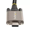 StarTech.com Cable USB-C con bloqueo por tornillo lateral de 0,91 m 10 Gbit/s – Cable USB-C certificado USB-IF – Cable USB 3.1/3.2 Gen 2 Type-C – Carga Power Delivery 100 W (5 A), DP Alt Mode – doble bloqueo por tornillo – Cable USB-C carga/sincronización