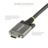 StarTech.com Cable USB-C con bloqueo por tornillo lateral de 0,91 m 10 Gbit/s – Cable USB-C certificado USB-IF – Cable USB 3.1/3.2 Gen 2 Type-C – Carga Power Delivery 100 W (5 A), DP Alt Mode – doble bloqueo por tornillo – Cable USB-C carga/sincronización