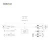 StarTech.com Cable USB-C con bloqueo por tornillo lateral de 0,91 m 10 Gbit/s – Cable USB-C certificado USB-IF – Cable USB 3.1/3.2 Gen 2 Type-C – Carga Power Delivery 100 W (5 A), DP Alt Mode – doble bloqueo por tornillo – Cable USB-C carga/sincronización
