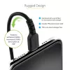 StarTech.com Cable USB-C a Lightning de 1m (3ft), certificado MFi, cable de carga iPhone en espiral, negro, funda TPE resistente de fibra de aramida, cable Lightning en espiral duradero
