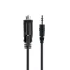 StarTech.com Cable serie DB9 a 3,5 mm de 1 m para configurar dispositivos serie, cable RS232 DB9 macho a 3,5 mm, utilizado para calibrar proyectores, digital signage y televisores a través del conector de audio