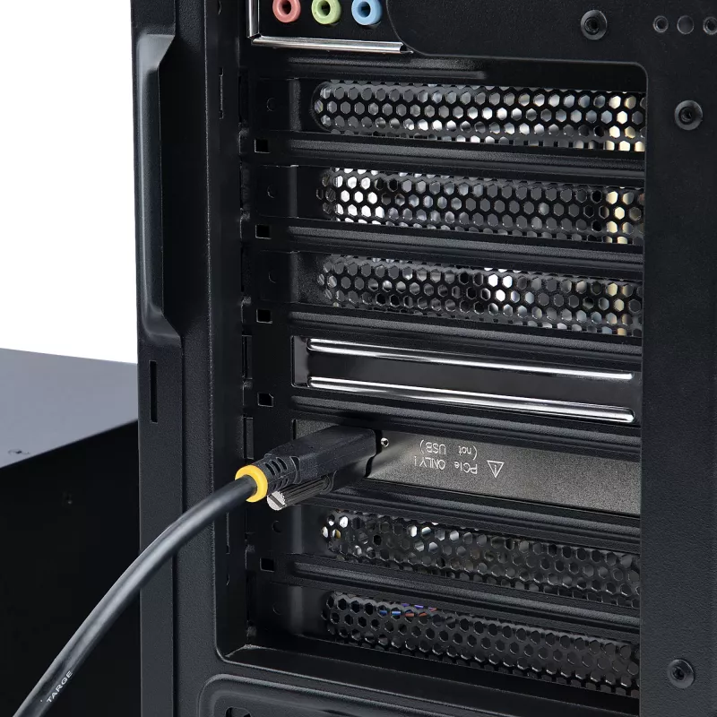 StarTech.com Chasis de expansión PCIe de 4 ranuras con tarjeta host PCIe x2, PCIe 2.0 – 10 Gbit/s, ranuras PCIe externas para desktops/servidores, caja/adaptador de expansión PCI Express, 4 ranuras PCIe x1