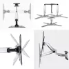 StarTech.com Soporte de pared para TV VESA, soporte de pared para TV full-motion ajustable para pantallas de 23 a 55 pulgadas, soporte de TV plano compatible con 30 kg, soporte de pared para TV extensible/inclinable/giratorio