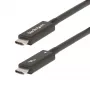 StarTech.com Cable Thunderbolt 4 activo de 2m, 40 Gbit/s, 100W Power Delivery, vídeo 4K/8K, cable Thunderbolt certificado por Intel – Compatible con USB4/Thunderbolt 4/USB 3.2/USB Type-C/DisplayPort/Thunderbolt 3