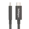 StarTech.com Cable Thunderbolt 4 activo de 2m, 40 Gbit/s, 100W Power Delivery, vídeo 4K/8K, cable Thunderbolt certificado por Intel – Compatible con USB4/Thunderbolt 4/USB 3.2/USB Type-C/DisplayPort/Thunderbolt 3
