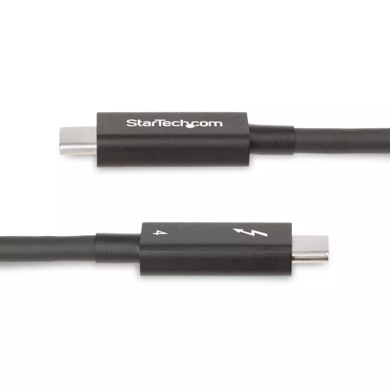 StarTech.com Cable Thunderbolt 4 activo de 2m, 40 Gbit/s, 100W Power Delivery, vídeo 4K/8K, cable Thunderbolt certificado por Intel – Compatible con USB4/Thunderbolt 4/USB 3.2/USB Type-C/DisplayPort/Thunderbolt 3