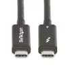 StarTech.com Cable Thunderbolt 4 activo de 2m, 40 Gbit/s, 100W Power Delivery, vídeo 4K/8K, cable Thunderbolt certificado por Intel – Compatible con USB4/Thunderbolt 4/USB 3.2/USB Type-C/DisplayPort/Thunderbolt 3