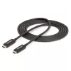 StarTech.com Cable Thunderbolt 4 activo de 2m, 40 Gbit/s, 100W Power Delivery, vídeo 4K/8K, cable Thunderbolt certificado por Intel – Compatible con USB4/Thunderbolt 4/USB 3.2/USB Type-C/DisplayPort/Thunderbolt 3