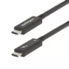 StarTech.com Cable Thunderbolt 4 activo de 2m, 40 Gbit/s, 100W Power Delivery, vídeo 4K/8K, cable Thunderbolt certificado por Intel – Compatible con USB4/Thunderbolt 4/USB 3.2/USB Type-C/DisplayPort/Thunderbolt 3
