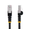 StarTech.com Cable Ethernet CAT6a de 1,5m - Negro - Low Smoke Zero Halogen (LSZH) - Cable de red patch S/FTP RJ-45 sin enganches 10GbE 500MHz 100W PoE++ con alivio de tensión
