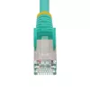 StarTech.com Cable Ethernet CAT6a de 5 m – Aqua – Low Smoke Zero Halogen (LSZH) – Cable de red patch S/FTP RJ-45 sin enganches 10GbE 500MHz 100W PoE++ con alivio de tensión