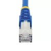 StarTech.com Cable Ethernet CAT6a de 7m - Azul - Low Smoke Zero Halogen (LSZH) - Cable de red patch S/FTP RJ-45 sin enganches 10GbE 500MHz 100W PoE++ con alivio de tensión