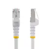StarTech.com Cable Ethernet CAT6a de 3m – Blanco – Low Smoke Zero Halogen (LSZH) – Cable de red patch S/FTP RJ-45 sin enganches 10GbE 500MHz 100W PoE++ con alivio de tensión